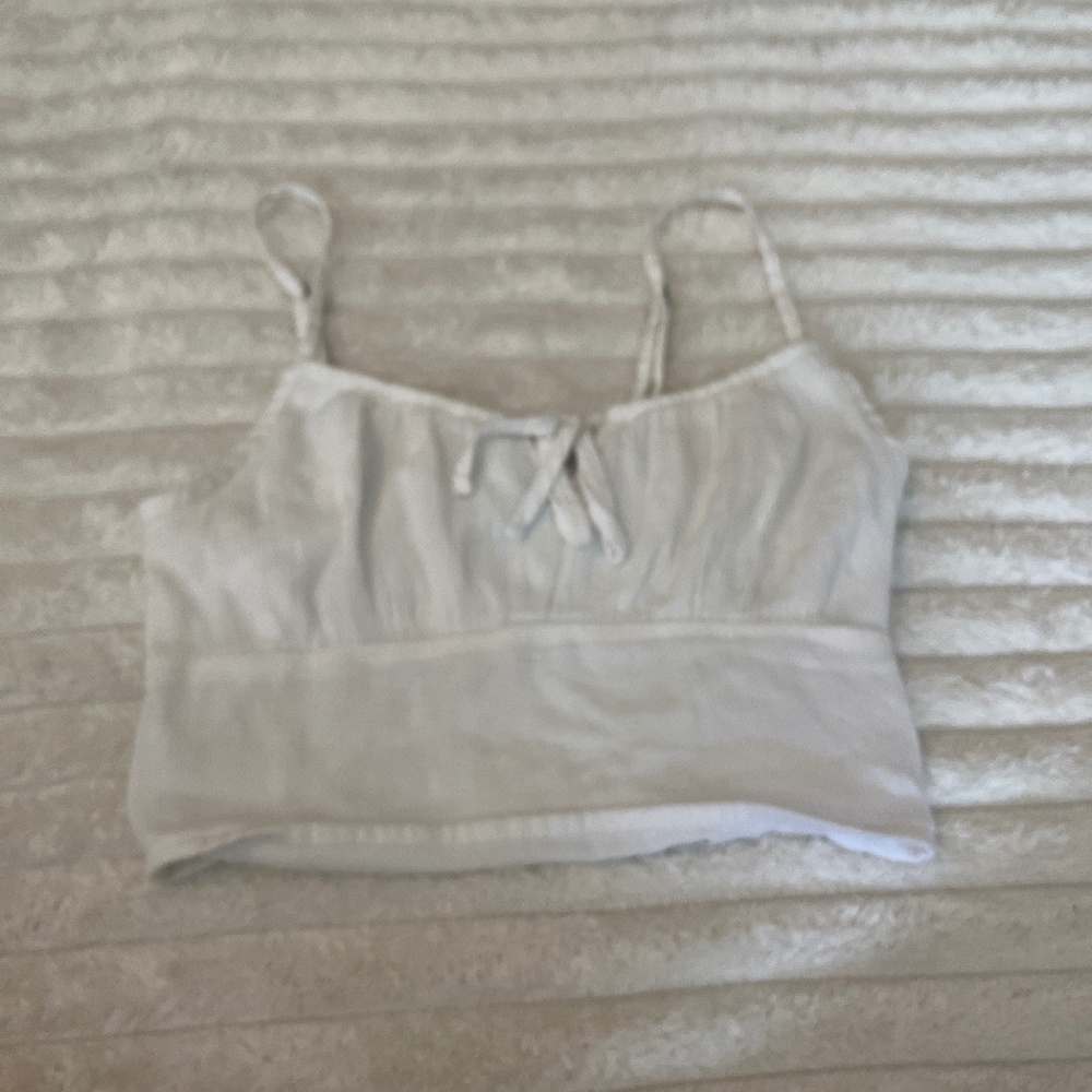 Hollister white top size xs